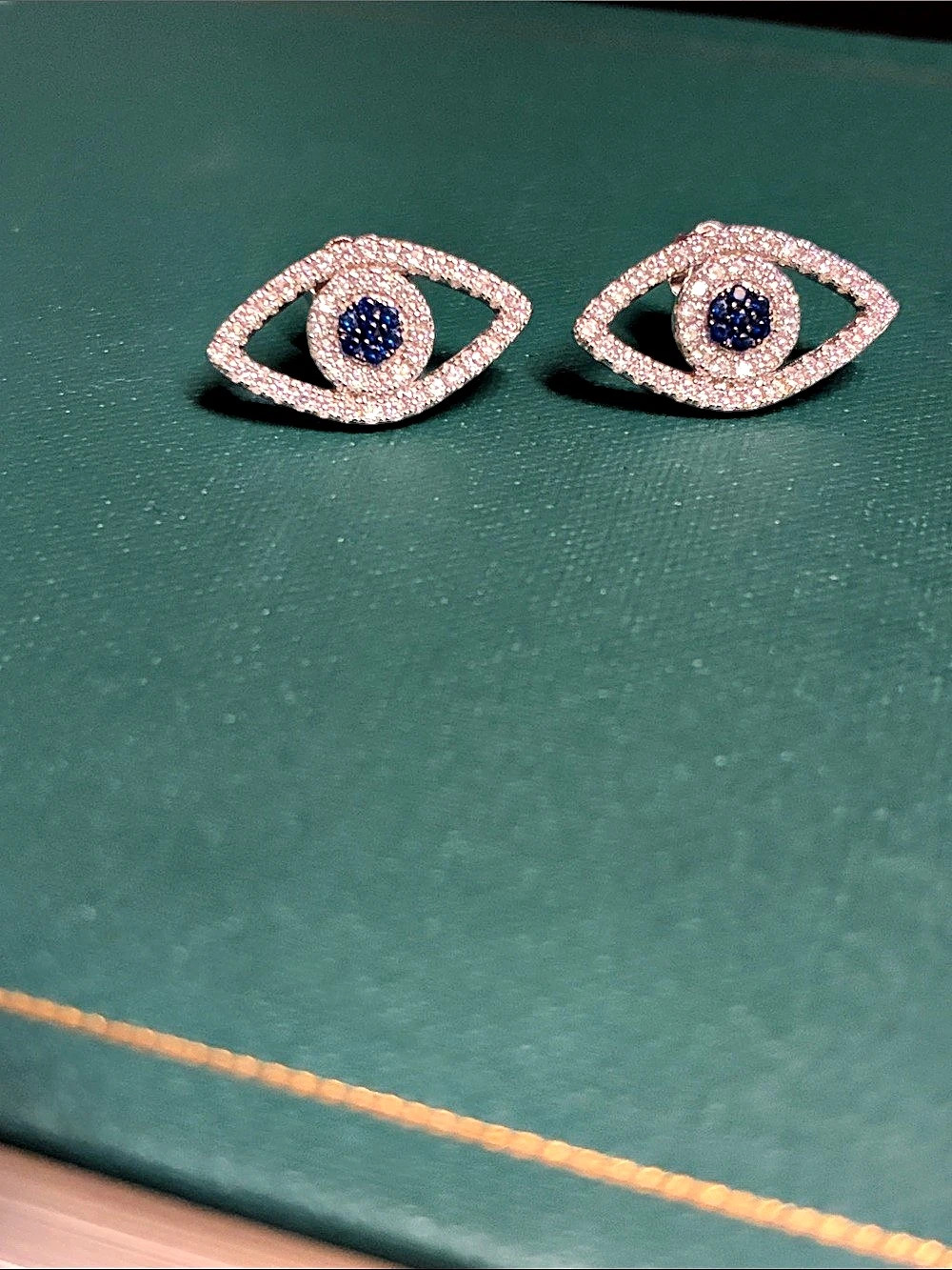 Blue Eye Stud Earrings